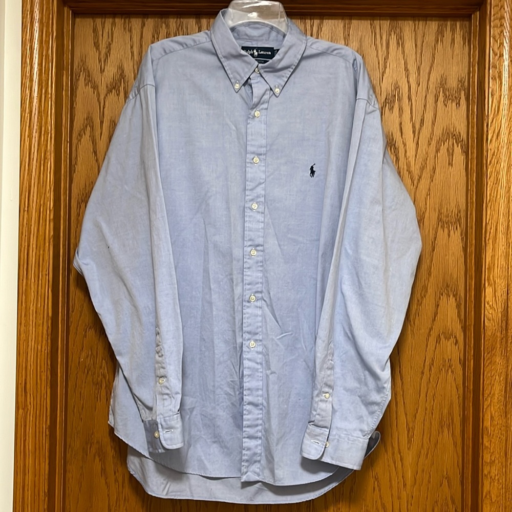 Ralph Lauren Yarmouth 100% cotton pinpoint Oxford 17.5 36/37